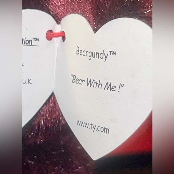 Ty Attic Treasures Beargundy the Bear. - Picture 7 of 10